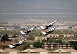 Thunderbirds in Diamond Formation Take Off