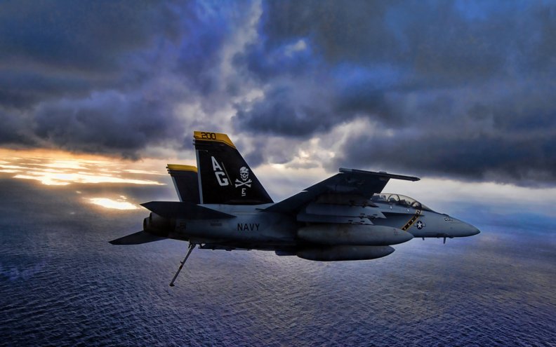 F_18 Cairrer Landing