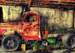 an old russian truck hdr