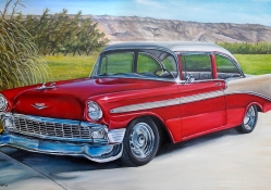 Chevy Oil Painting