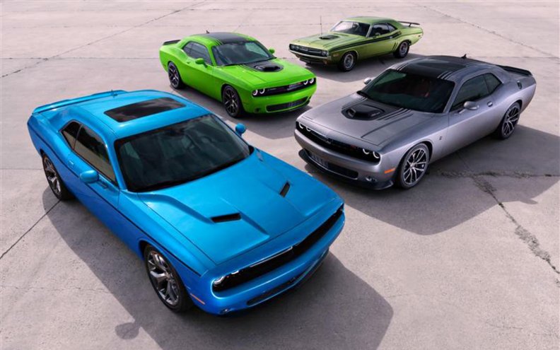 2015 Dodge Challengers and One Classic