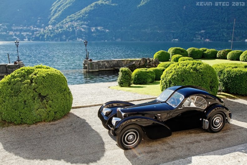 Bugatti at Lake Como, Italy