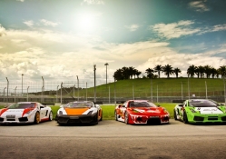 racing cars colorful