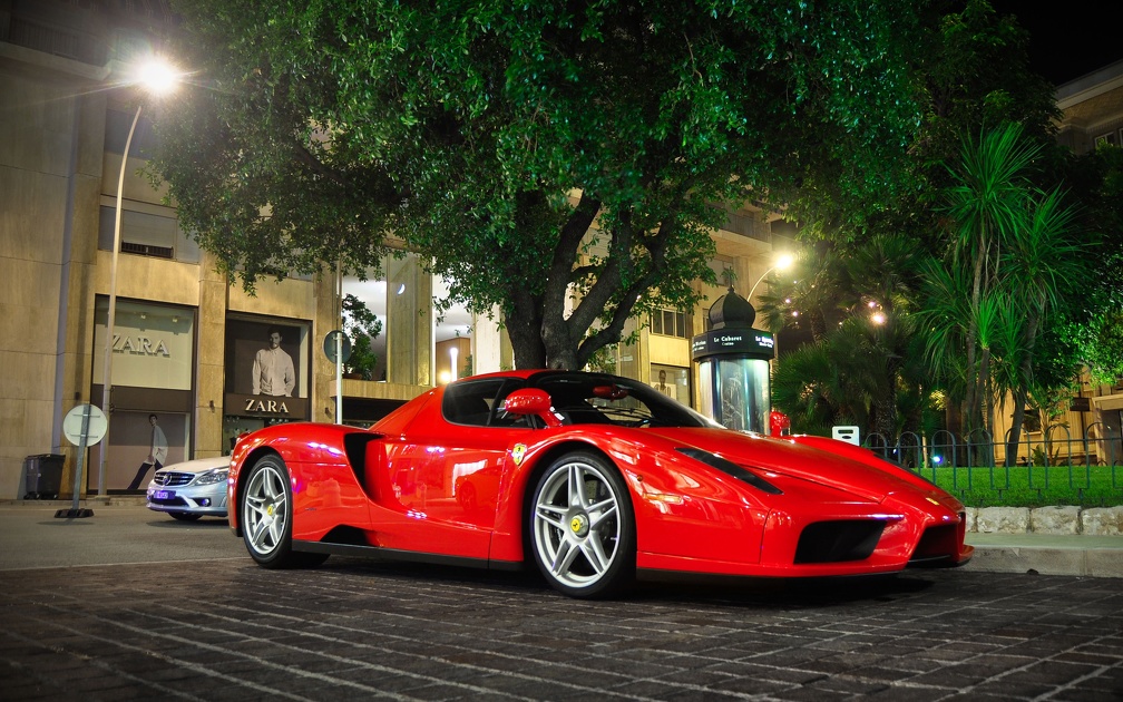 Ferrari on the city