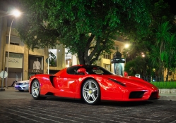 Ferrari on the city