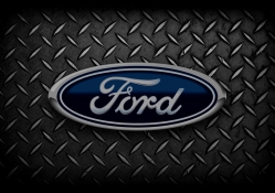 Ford on a Black Diamond Background