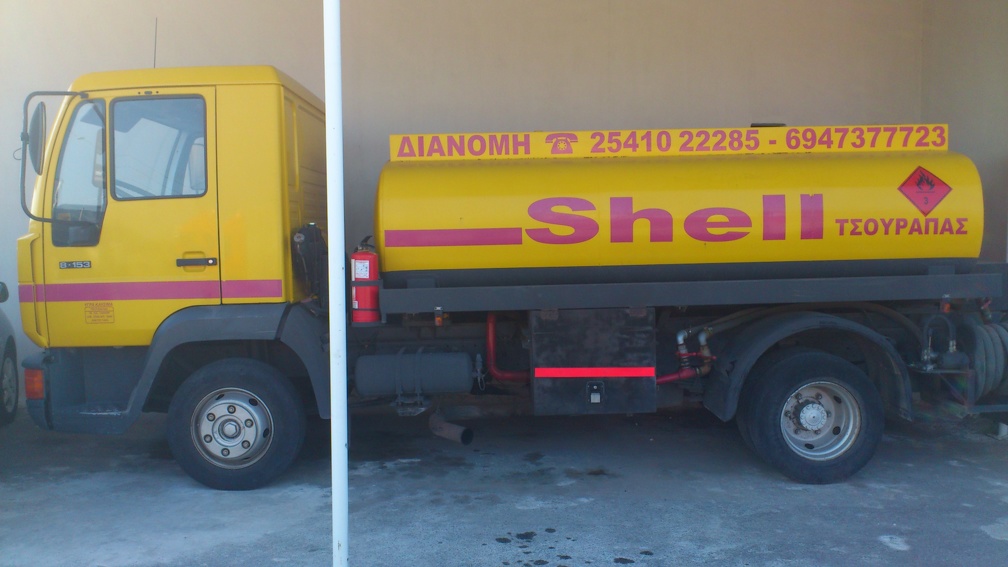 old Shell truck in Fanari,Greece