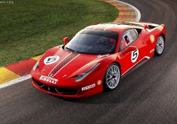 2011 Red Ferrari 458 race