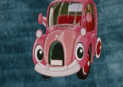 Little pink car