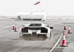 Lamborghini Murcielago on track