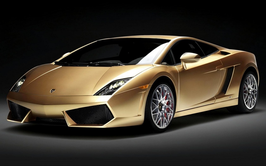 Golden Lamborghini for Gemma