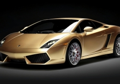 Golden Lamborghini for Gemma