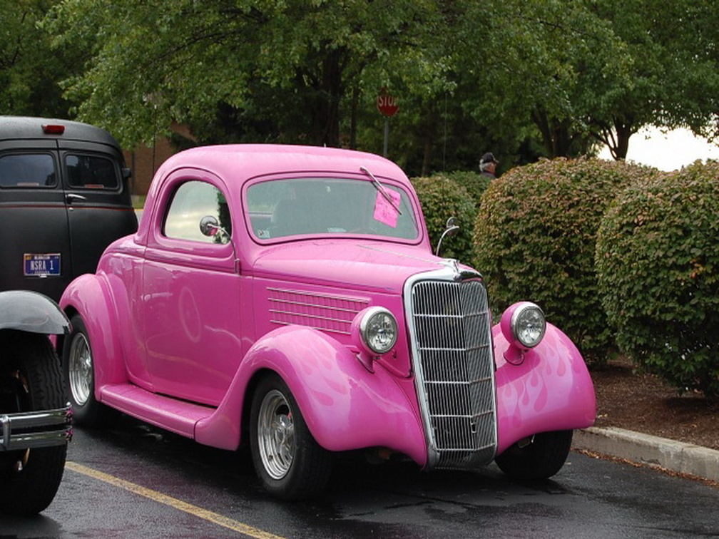1935 ford coupe pink
