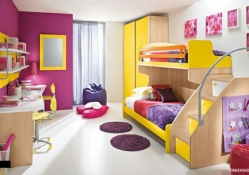 Cheerful bedroom for kids