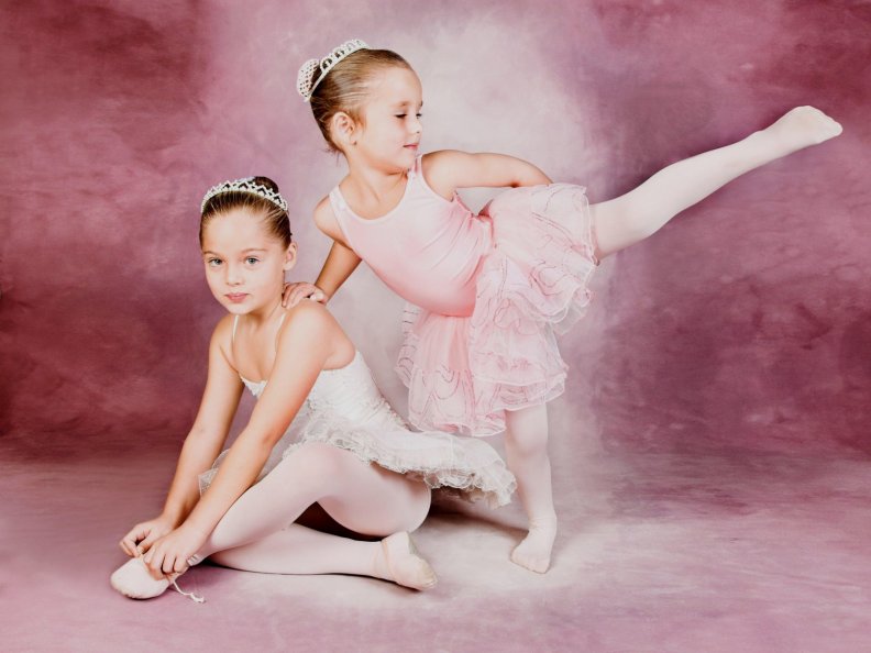 Two cute ballerinas