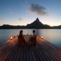 sunset table for two in bora bora