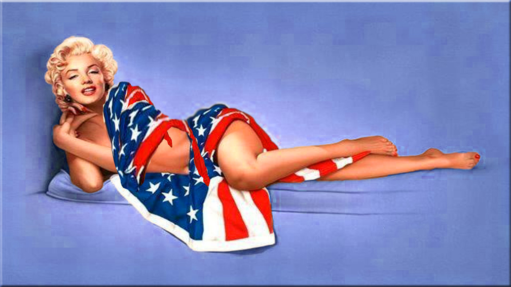 Patriotic Marilyn Monroe