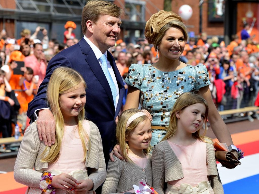 King Willem_Alexander, Queen Maxima, Princesses Amalia, Alexia And Ariane