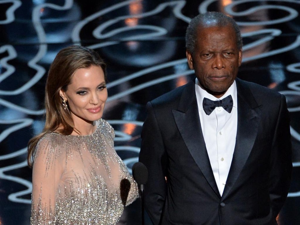 Angelina Jolie And Sidney Poitier