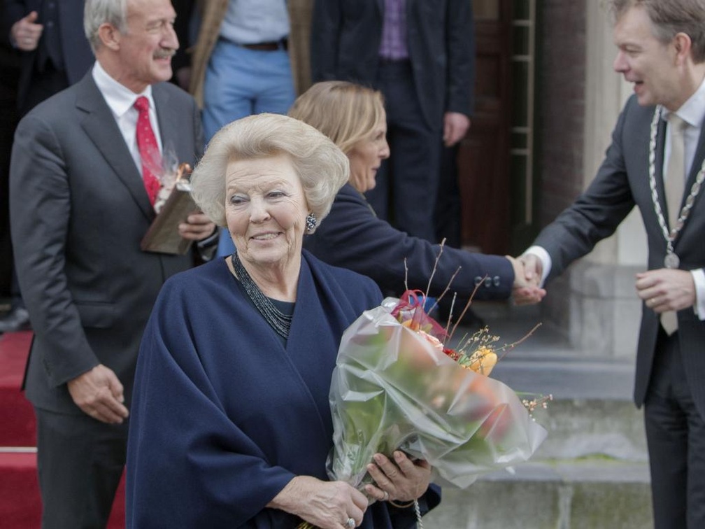Princess Beatrix at City Hall Baarn