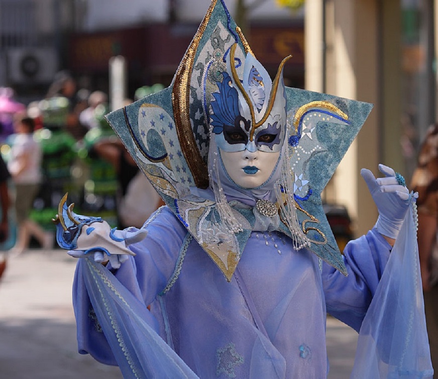 Blue Carnival Masque