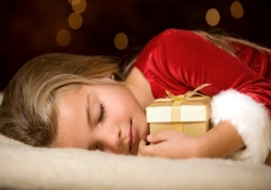Peaceful sleep with gift
