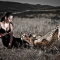 Girl and Cheetah
