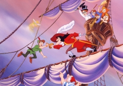 Peter Pan and Captain Hook Fight
