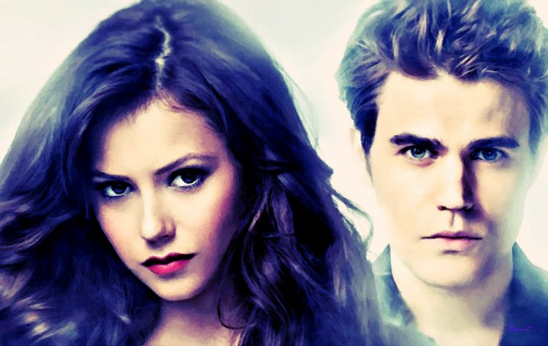 Elena and Stefan (Oil painting)