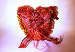 ~ Red Lacey Heart