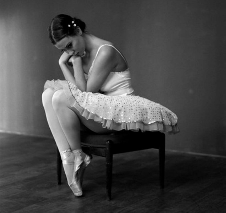 Sad ballerina