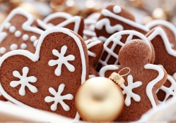 Fluffy Gingerbread Hearts♥