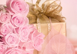 Beautiful roses with a great present