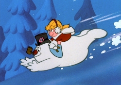 Frosty the Snowman Sliding