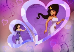 Jasmine,And,Mulan,Purple
