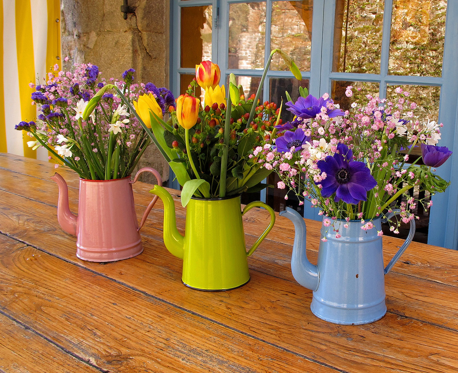 ♥♥♥ Spring in coffee pots ♥♥♥
