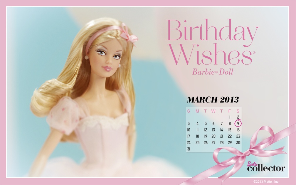 Birthday,Wishes,March,2013,Collector,Barbie