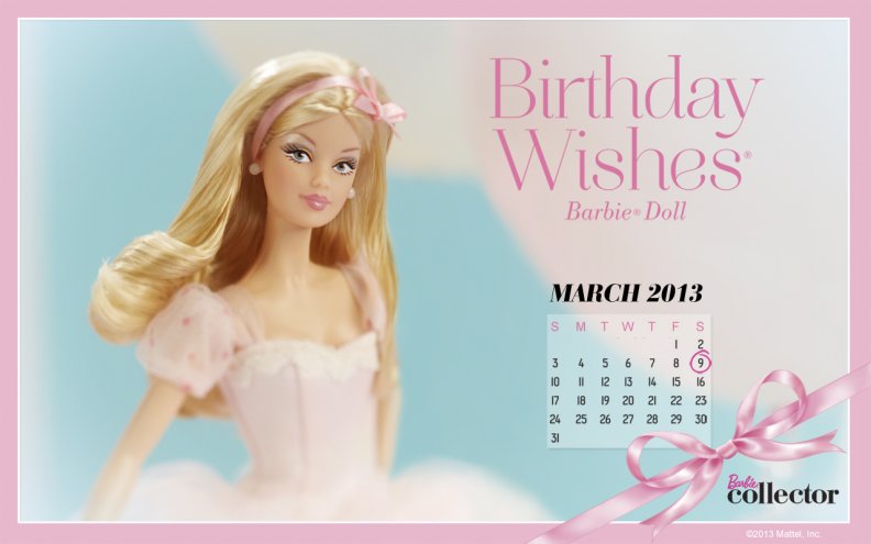 Birthday,Wishes,March,2013,Collector,Barbie