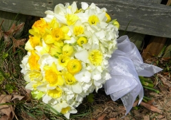 Wedding Bouquet in Yellow and White♥