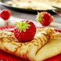 Strawberries pancake
