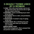 5 deadly terms used by woman