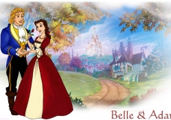 Disney,Couple,Belle,And,Adam
