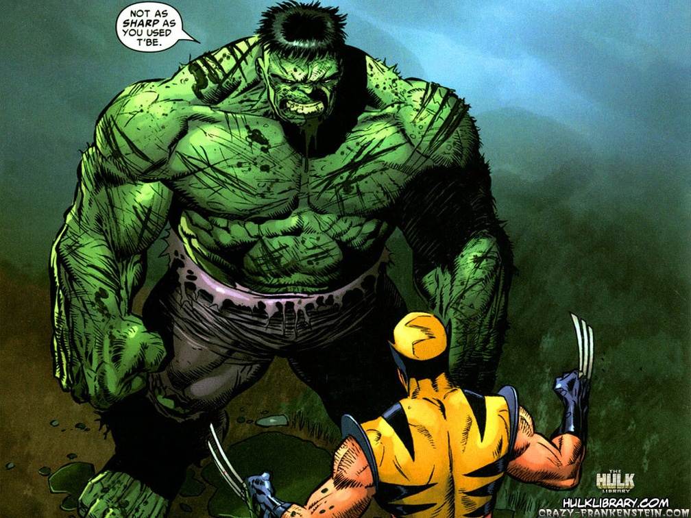 Hulk Mocks Wolverine