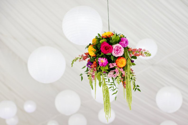 Hanging floral ball♥