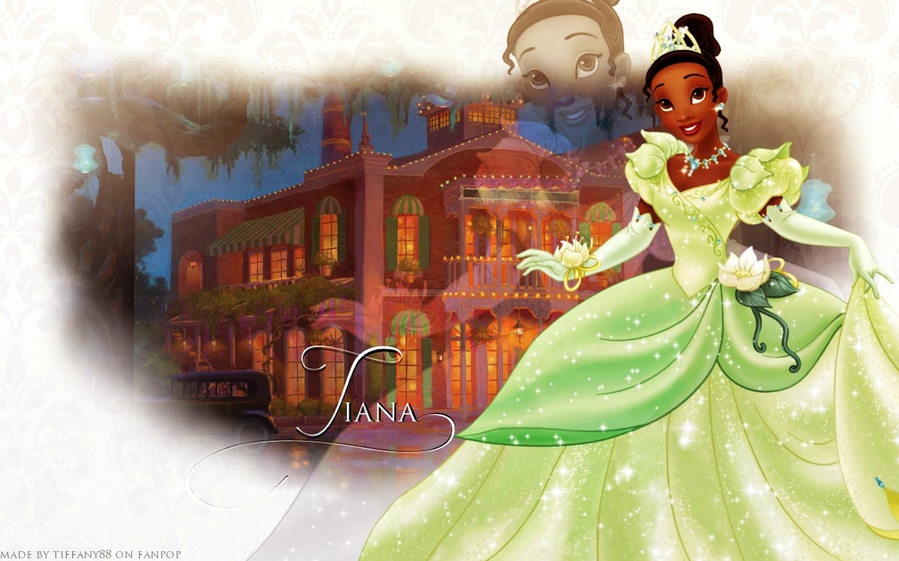 White,Background,Disney,Princess,Tiana