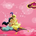Aladdin,And,Jasmine,Pink,Wallpaper