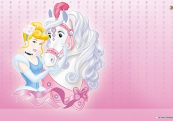 Disney,Princess,Cincerella,Pink,Background