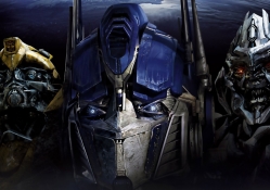 Optimus Prime, Bumblebee, Megatron