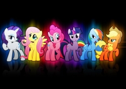 ponies glowing