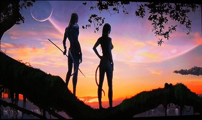 Avatars looking at Pandora sunset